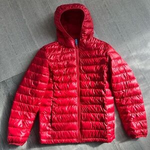 Primary Brand Red Puffer Jacket, Kids Size 14